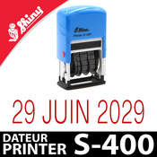 Tampon avec date réglable - Shiny Printer S-400