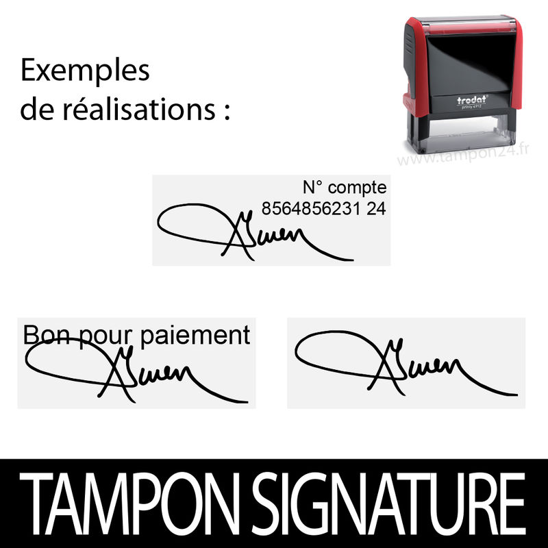 Tampon encreur personnalisé avec logo - TAMPON24