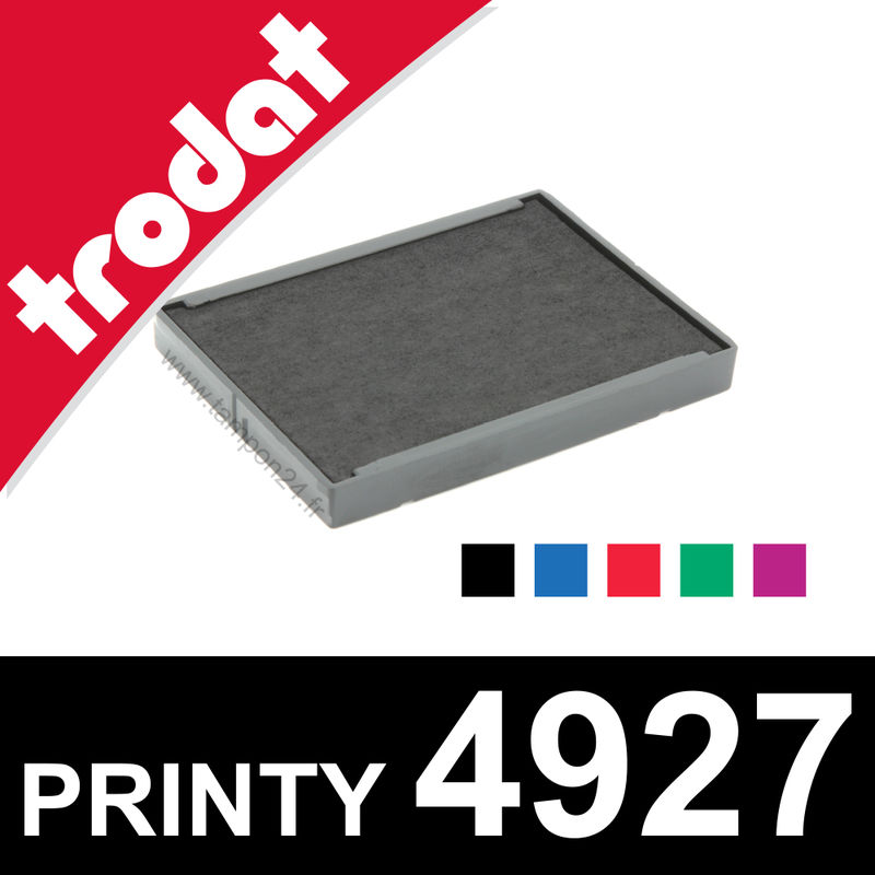 6/4927C - Rouge 6 couleurs disponibles Encre tampon encreur Cassette dencrage 6/4927 pour tampon TRODAT PRINTY 4927 et 4727