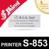Empreinte pour Shiny Printer S-853