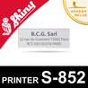 Empreinte pour Shiny Printer S-852