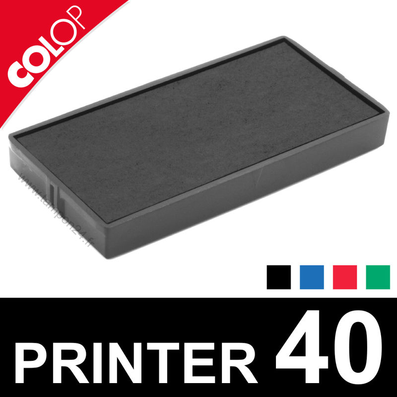 Lot de 2 Cassettes d/'encre E//60 recharge pour tampon COLOP Printer 60 Noir