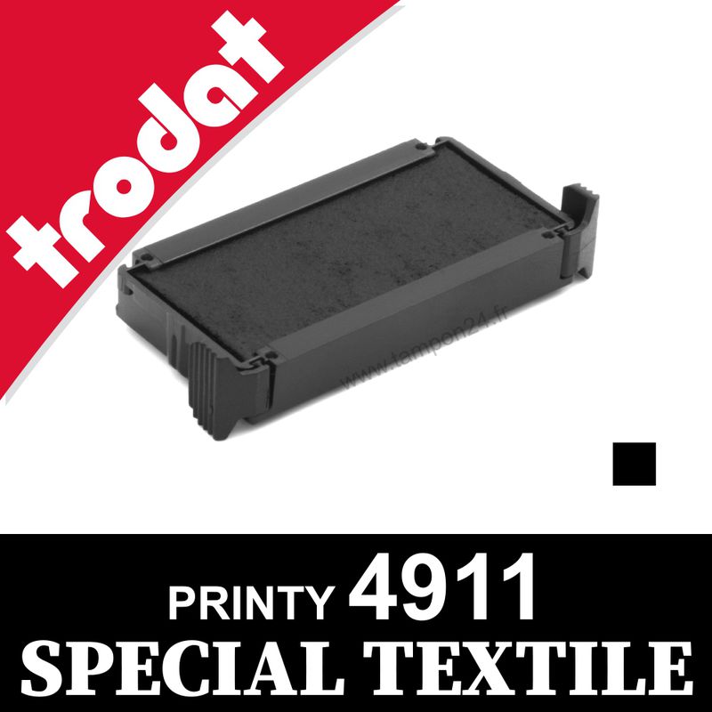 Tampon Textile Trodat Printy 4911AT, 38x14mm, 3 lignes