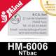 Empreinte pour tampon Shiny HM-6006 NTbac - Plaque de texte personnalisée