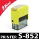 Tampon personnalisable Shiny Printer S-852 accès cassette d'encrage