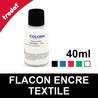 Flacon d'encre pour tissus et textiles 40ml