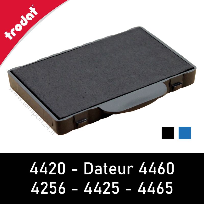 Cassette Encreur De Rechange Trodat 6/58B - Bleu - Compatible Tampons 5208, 5480, 4208, 4480