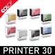 Le cachet Colop Printer 30 est disponible en plusieurs coloris