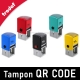 Tampon spécial QR code disponible en 5 coloris