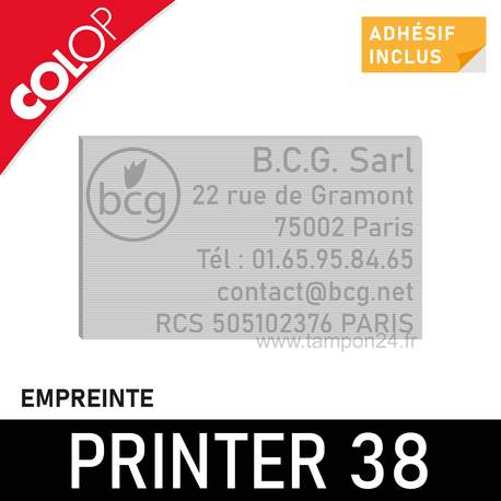 Empreinte pour Colop Printer 38