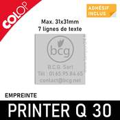 Empreinte pour Colop Printer Q 30