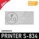 Empreinte pour Shiny Printer S-834