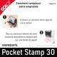 Explication : Comment remplacer votre empreinte pour Colop Pocket Stamp 30