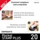 Collez votre nouvelle empreinte pour Colop Pocket Stamp Plus 20