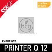 Empreinte pour Colop Printer Q 12