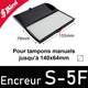 Encreur séparé 155x79mm en feutre pour encres spéciales - Réf: Shiny S-5F