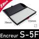 Encreur séparé 155x79mm en feutre pour encres spéciales - Réf: Shiny S-5F