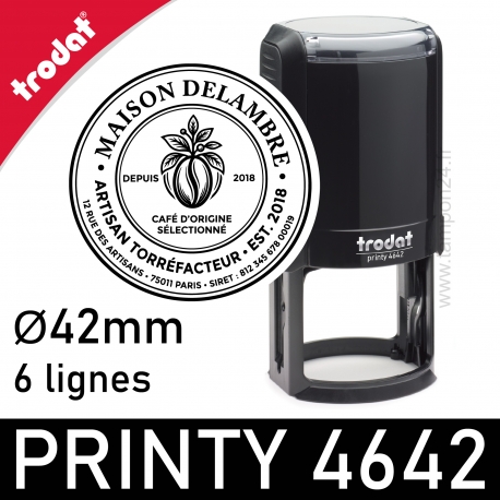 Tampon rond entreprise 4642